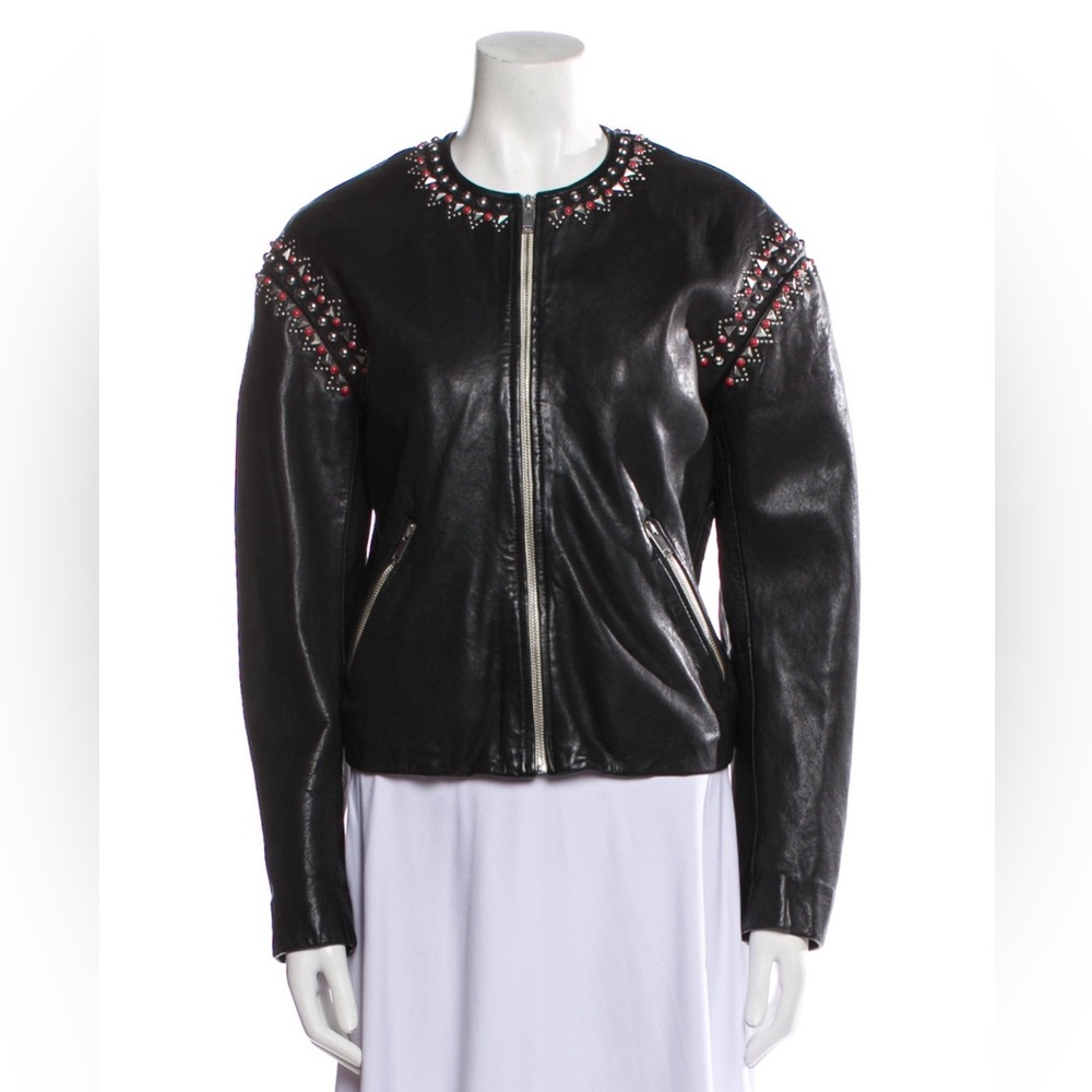 Etoile Isabel Marant lamb leather studded jacket